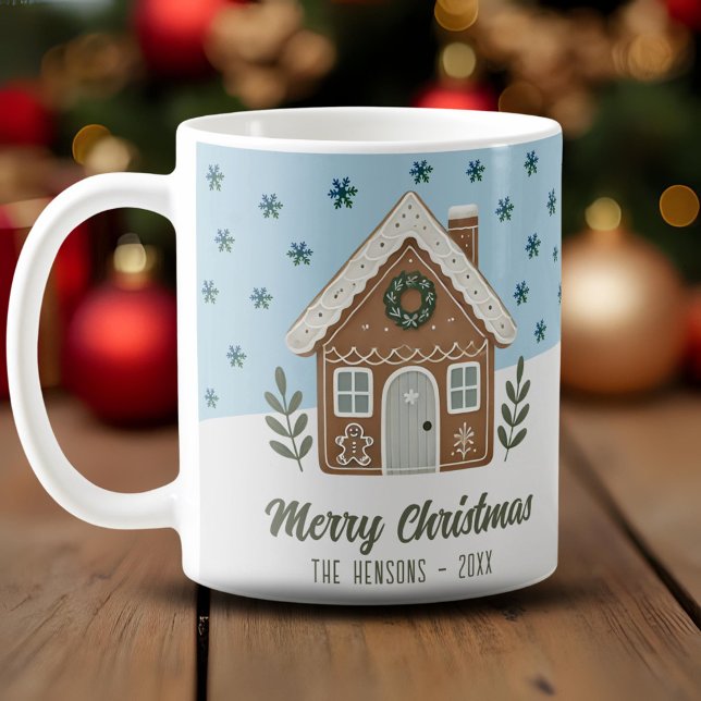 Boho Cookie House Snowflakes Familie Kaffeetasse (Von Creator hochgeladen)