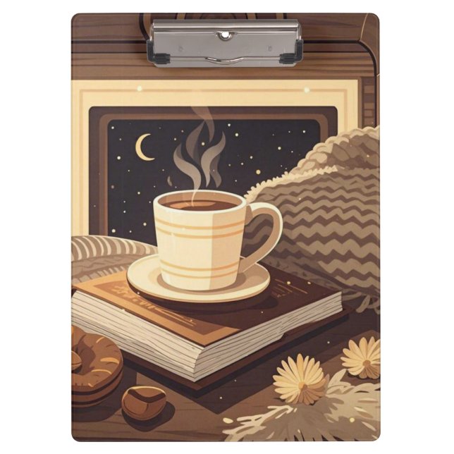 Boho Cosy Night - Feiern Sie gemütliche Nächte Klemmbrett (Vorderseite)