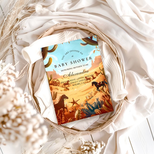 Boho Country Western Baby Shower Einladung (Von Creator hochgeladen)