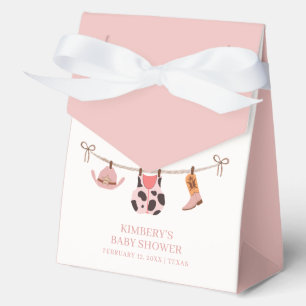 Boho Cowgirl Clothesline Südliche Babydusche Geschenkschachtel