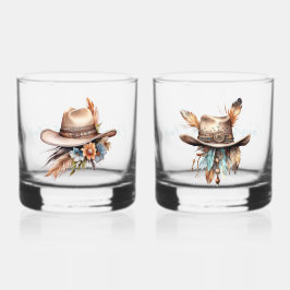 Boho Cowgirl Social Club Rocks Glasses Whiskyglas