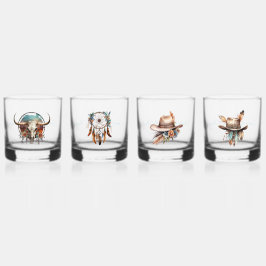 Boho Cowgirl Social Club Rocks Glasses Whiskyglas