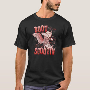 Boho-Cowgirl-Stiefel Hut Stiefel Schieben Western T-Shirt