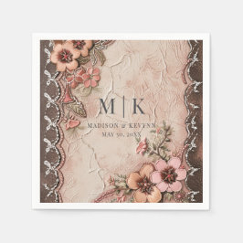 Boho Cowgirl Western Florals Wedkins Serviette
