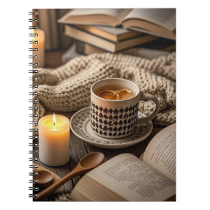 Boho Cozy Warm Kerzenlicht Notizblock