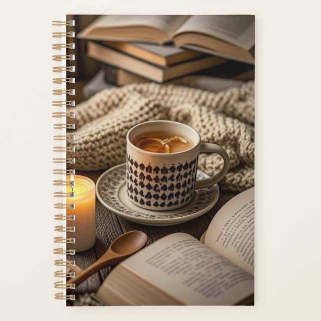 Boho Cozy Warm Kerzenlicht Planer (Vorderseite)