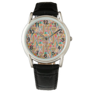 Boho Crazy Quilt Armbanduhr