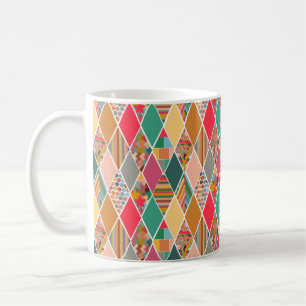 Boho Crazy Quilt Kaffeetasse