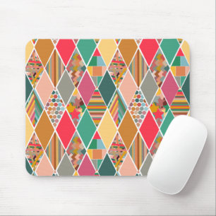 Boho Crazy Quilt Mousepad