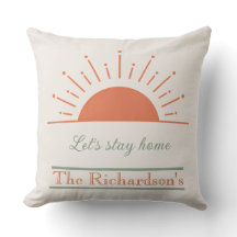 Boho Cream Coussin Let's Stay Home Déco Soleil Lev
