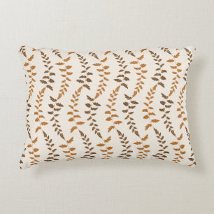 Boho Cream Fern Strings - nahtloses Muster. Dekokissen