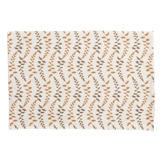Boho Cream Fern Strings - nahtloses Muster. Kissenbezug (Vorderseite)