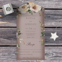 Boho Cream Rose Brown Kein Abendessen
