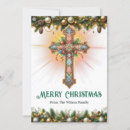 Boho Cross mit aufwändigen Mustern Weihnachten