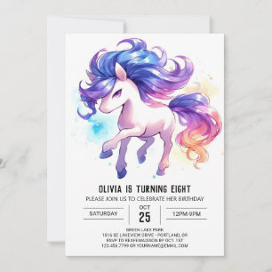 Boho Custom Horse Birthday Einladung