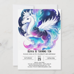 Boho Custom Pony Birthday Einladung
