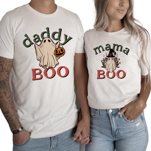Boho Daddy Boo Niedlich Ghost Halloween T-Shirt (Von Creator hochgeladen)