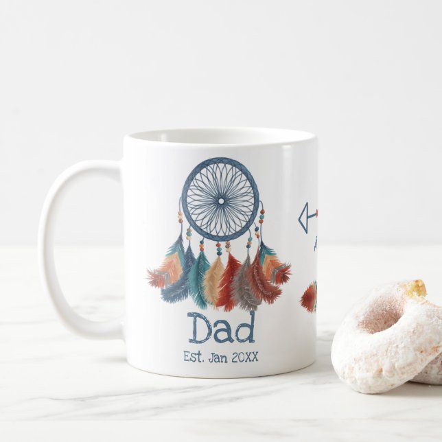 Boho-Daddy Est. Dreamcatcher Kaffeetasse (Mit Donut)