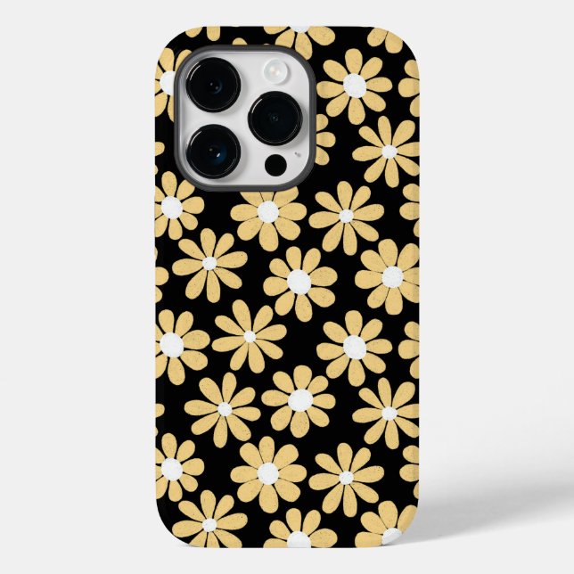 Boho Daisy Art - Zeichnung Case-Mate iPhone 14 Pro Hülle (Rückseite)