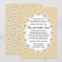 Boho Daisy Baby Girl Baby Shower by Mail Einladung