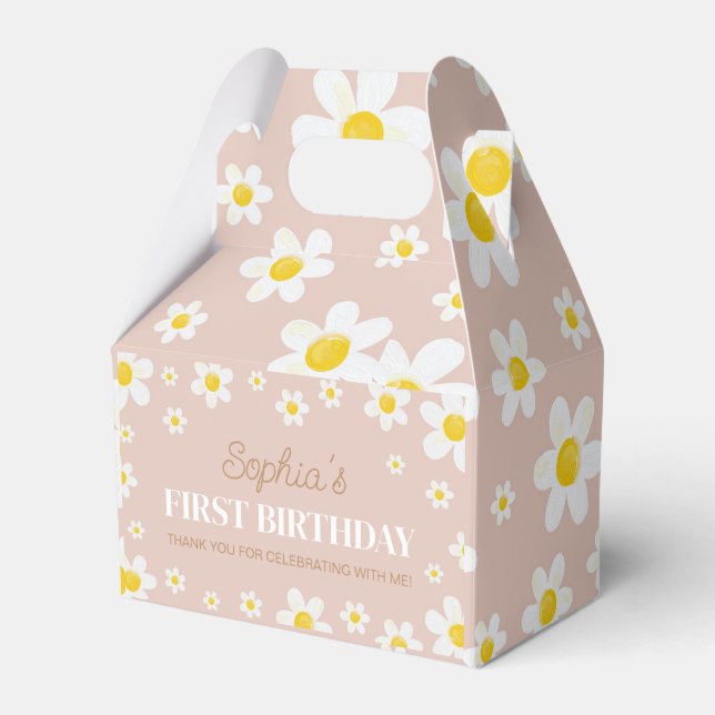 Boho Daisy Bloom Girl Birthday Ballotins (Verso)