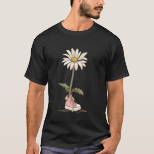 Boho Daisy ~ Blume Retro Botanisch Wildblume Gar T-Shirt