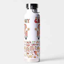 Boho Daisy Blume Retro Groovy Blumendesign Trinkflasche