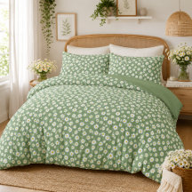 Boho-Daisy-Blumenmuster Grün