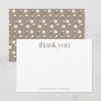 Boho Daisy Chain Floral Taupe Custom Baby Dusche