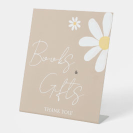 Boho Daisy Floral Baby Dusche Sockelschild
