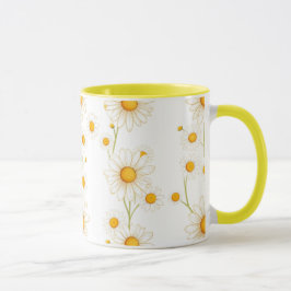 Boho Daisy Floral-Minimalistisch Frühjahr Bloom Ae Tasse