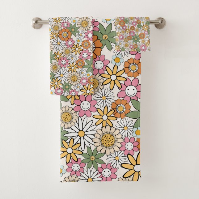 Boho Daisy Flowers les années 70 Floral Super (En situation)