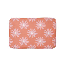 BOHO Daisy Pattern Salmon Color Retro