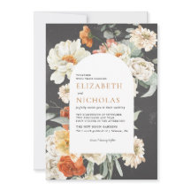 Boho Dark Floral Greenery Botanische Hochzeit