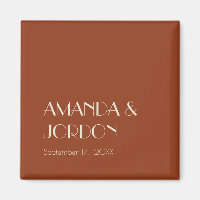 Boho Deco d'automne | Aimant Mariage rouille