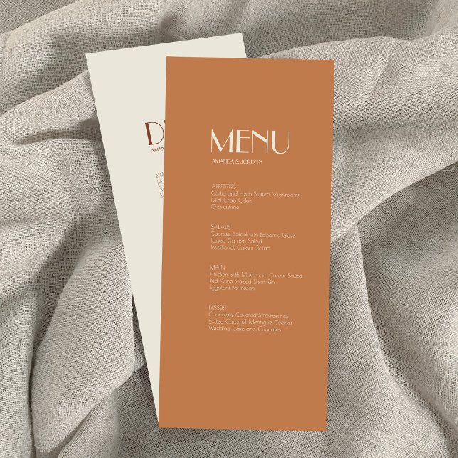 Boho Deco d'automne | Menu de boissons pour le dîn (Créateur téléchargé)