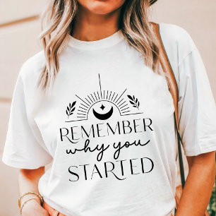 Boho Denk daran, warum du angefangen hast Motivier Tri-Blend Shirt