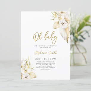 Boho Desert Baby Shower Girl Einladung