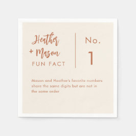 Boho Desert Couple Fun Fakten Hochzeiten Napkins Serviette