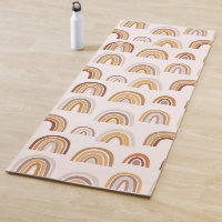Boho Desert Rainbow Abstrakt Arch Pattern Taupe