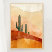 Boho Desert Tranquille Imprimer 1 sur 3 Poster