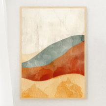 Boho Desert Tranquille Imprimer 3 sur 3 Poster