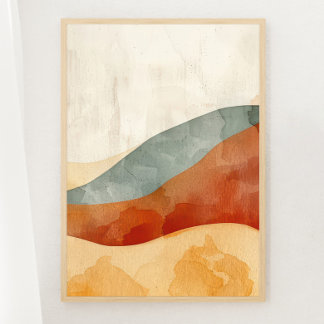 Boho Desert Tranquille Imprimer 3 sur 3 Poster