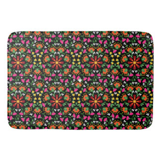 Boho Design Bold Color Floral Badematte