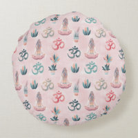 Boho Design- Frau mit Dreadlocks- Meditation- OM