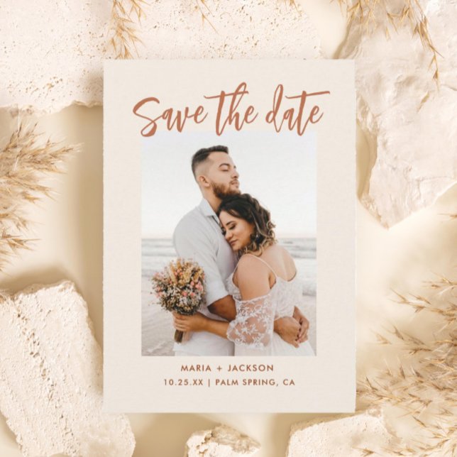 Boho Dessert Foto speichert die Terminkarten Dankeskarte (Von Creator hochgeladen)