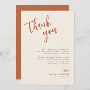 Boho Dessert Mariage Menu Merci Cartes De Notes