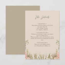 Boho Details Gehäuse-Karte Begleitkarte