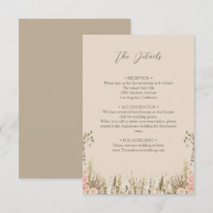 Boho Details Gehäuse-Karte Begleitkarte