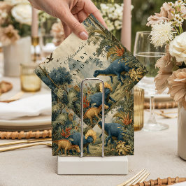 Boho Dino Baby Shower Serviette